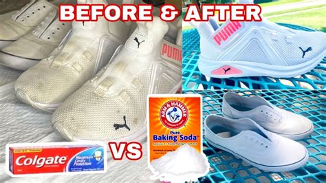 how to clean white shoes with toothpaste|cleaning white soles of shoes.